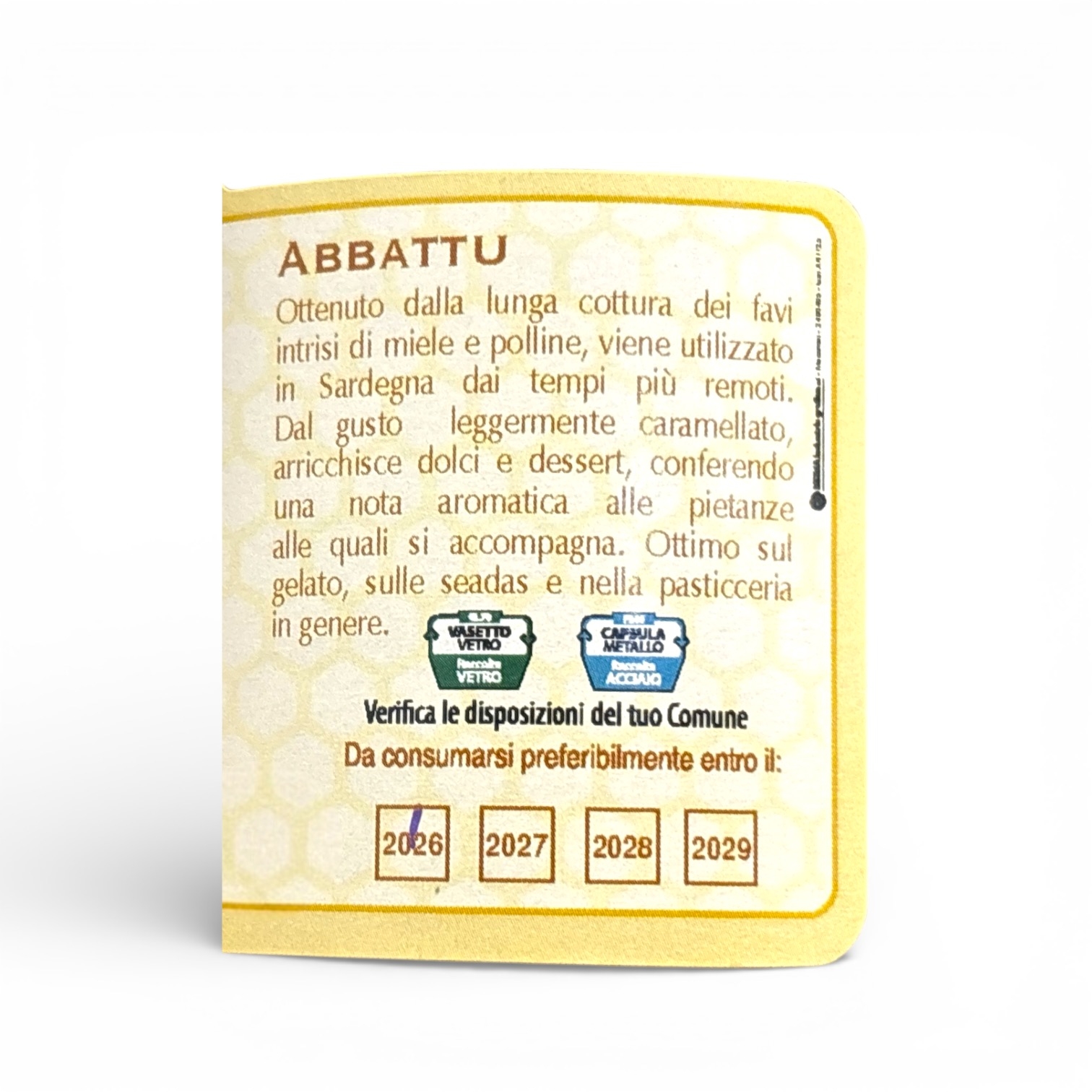 Abbattu 500gr - Apicoltura Pitzalis
